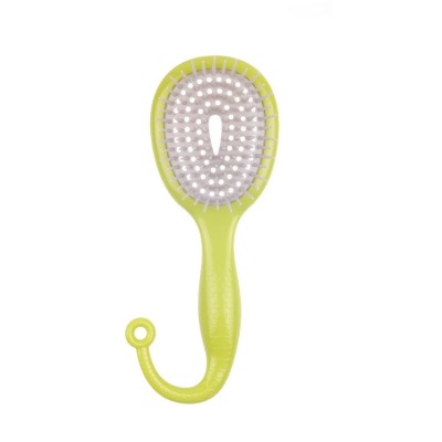 EURKA 8856-Y New Detangle Hair Brush For Wet And Dry  Integrated Molding Of Pins Message  Hair Brush