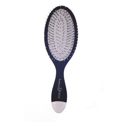 EUREKA DS2359T-B Black Detangling Paddle Message  Hair Brush 0.7mm Nylon pins  With Small Cleaner