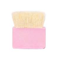 Luxury Mini Kabuki Make Up Brush  Natural Hair Square Glitter Wood Blush Brush