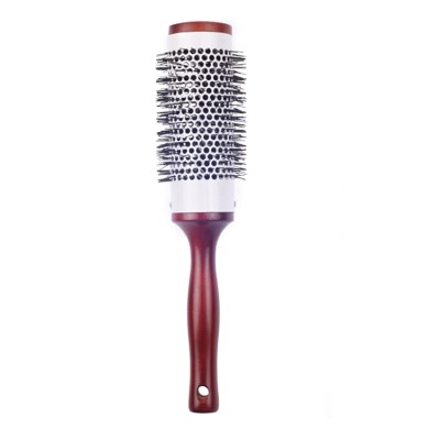 EUREKA C9508W-13-BR Professional Aluminum Tube With Boar Bristle And Nylon Pins Hair Brush Salon Round Hair Brush