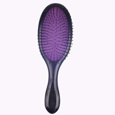 EUREKA  Rubber Wood  Hair Brush  0.7mm Nylon Pin Hair Brush Detangling Wooden Hair Brush