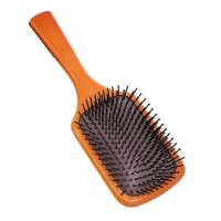 PureBrush New Arrival Large wooden detangling paddle hair brush nylon bristles square hair brush hair custom brushes