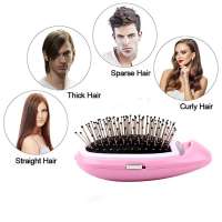 Portable Electric Ionic Hairbrush Styling Combs Scalp Massager for All Hair Types