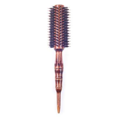 EUREKA 28025-55PA-CF Engraved Wooden Bristle Round Hair Brush UV Painting on Surface Barrel Brush