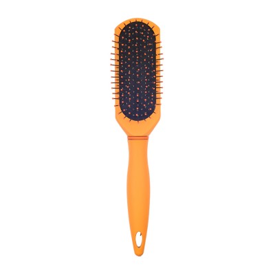 EUREKA H9550CEG Rounded Steel Needle Comb Paddle Cushion Hair Brush for All Hair Types Ball-Tip Nylon Pins Anti-Slide Handle Hai