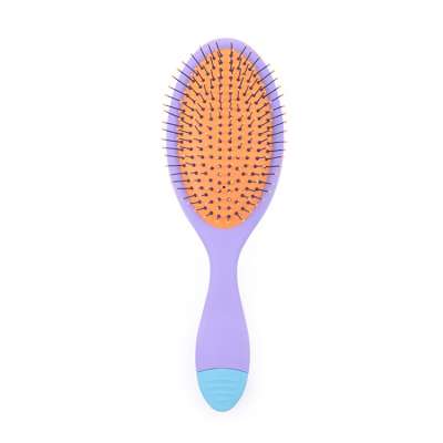 EUREKA DS2359T-PPO Detangling Paddle Hair Brush 0.7mm Nylon pins Hair Brush With Small Cleaner Fasion Color Hair Brush