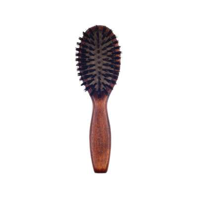 EUREKA P91907  Engraved Boar Bristle Hair Brush Wood Hair Brush Massage Classical Style Hair Brush